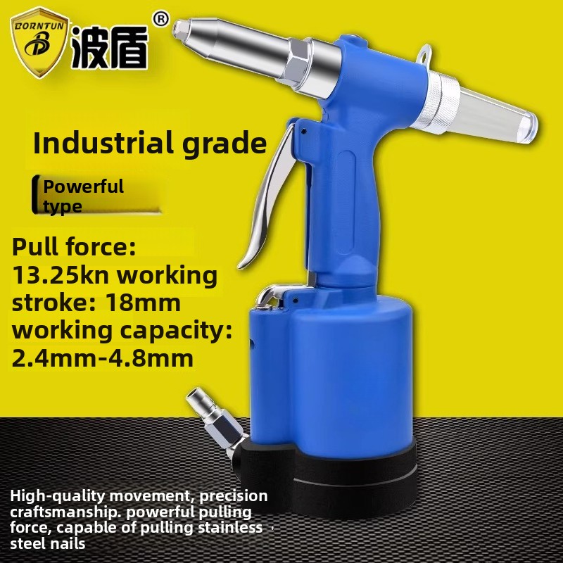 Rivet Gun Air - Bodun RVS-nietpistool, pneumatisch nietpistool, nietmachine, luchtnietpistool,