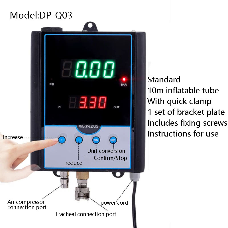 Auto Repair Shop Equipment - Volledig automatische bandenpomp met wandmontage, digitaal