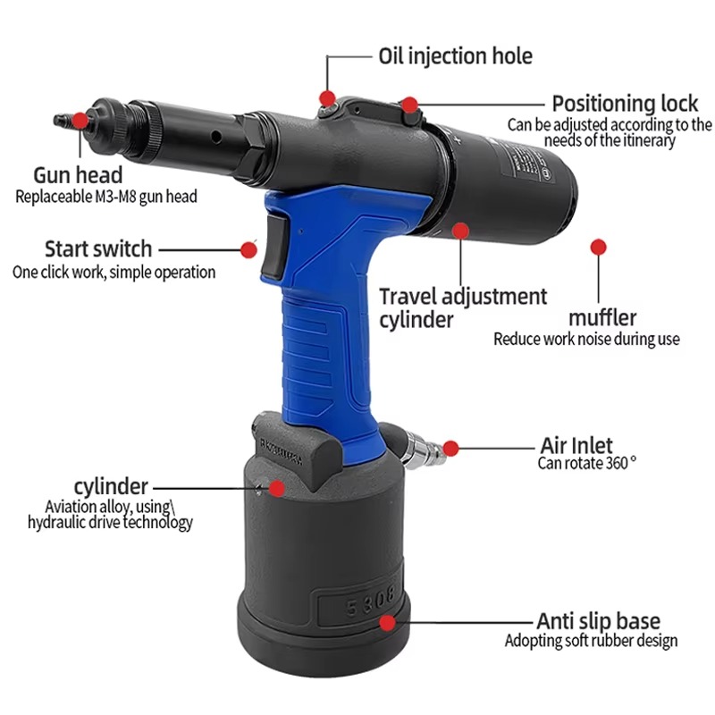 RL5308 Industrieel pneumatisch - Rivet Gun Air recensie en prijs